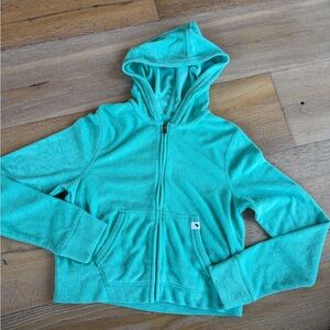 Abercrombie Kids Aqua Terry-Cloth lightweight sweatshirt with hood